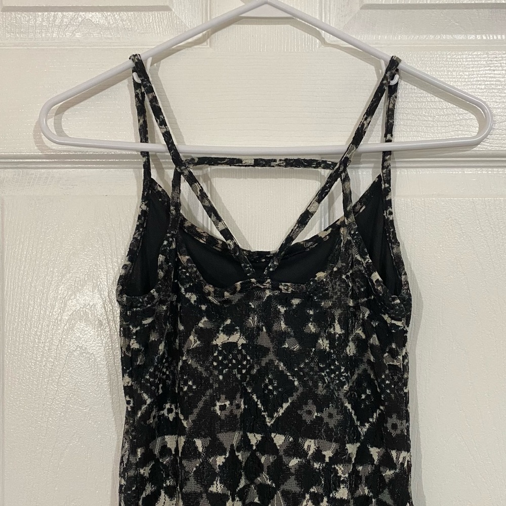Fire Los Angeles Lace Geometric Maxi Dress S - Picture 4 of 5